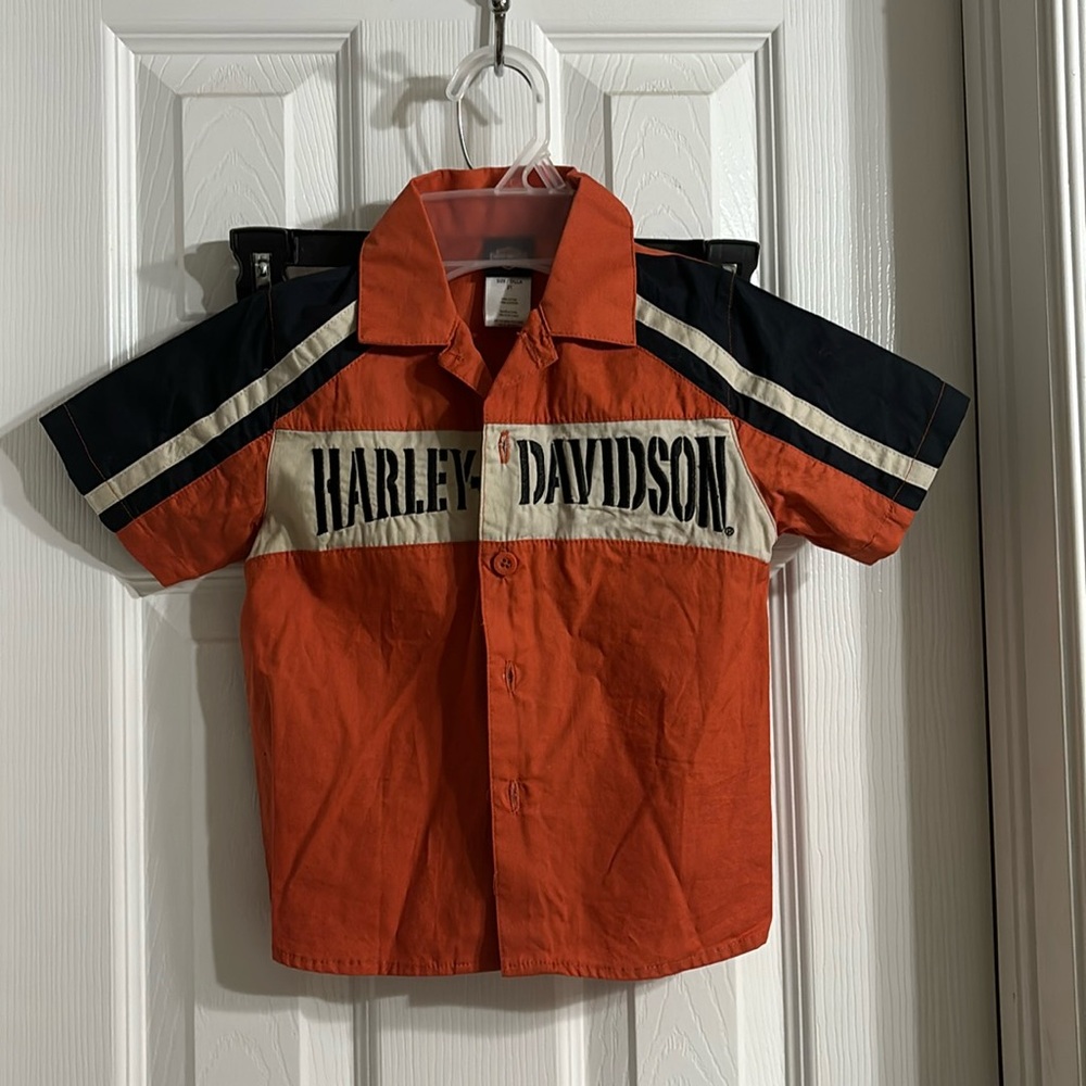 Cute button down dress shirt for your little biker